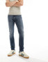 Фото #4 товара Tommy Jeans Austin Whiskered Slim Tapered Jeans in Dark Grey