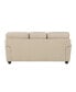 White Label Camryn 84" Leather Match Sofa