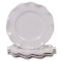 Perlette Cream Melamine 4-Pc. Dinner Plate Set
