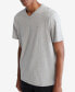 Фото #3 товара Men's Smooth Cotton Solid V-Neck T-Shirt