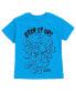 ფოტო #2 პროდუქტის Little Boys Sonic The Hedgehog Tails Knuckles T-Shirt and Shorts Outfit Set Blue