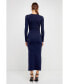 ფოტო #3 პროდუქტის Women's Cut Out Long Sleeve Maxi Dress