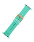 Фото #2 товара Ремешок для часов WITHit Текстильный силиконовый ремешок синего цвета с косой тканью совместимый с Apple Watch 38/40/41 мм