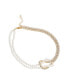 Women's White Embellished Pearl Necklace