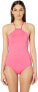 Kate Spade New York 170593 Womens Scalloped One Piece Swimwear Pink Size X-Small