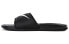 Nike Benassi Swoosh Black and White Sports Slippers