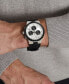 ფოტო #4 პროდუქტის Men's Swiss Chronograph Bold Fusion Black Silicone Strap Watch 44mm
