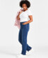 ფოტო #3 პროდუქტის Women's Curvy Straight-Leg High Rise Jeans, Created for Macy's