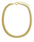 ფოტო #2 პროდუქტის Cubic Zirconia Heart Pendant Wide Snake Chain Necklace