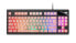 Фото #1 товара Mars Gaming MKAXPFR Compact Keyboard TKL H-Mech RGB Lighting 9 Effects Gel Wrist Rest Pink French Language - Full-size (100%) - USB - Membrane - RGB LED - Black - Pink