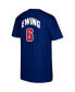 Фото #4 товара Men's Patrick Ewing Navy USA Basketball 1992 Dream Team Name and Number T-shirt