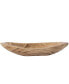 Фото #2 товара Wood Carved Boat Shaped Bowl Basket Rustic Display Tray