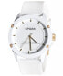 Unisex Edgewood White Silicone Strap Watch 44mm