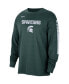 Men's Green Michigan State Spartans Slam Dunk Long Sleeve T-shirt