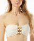 Фото #1 товара Women's Chain-Detail Bandeau Bikini Top