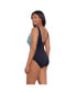 ფოტო #3 პროდუქტის Women's Ruffle Front Sash Surplice One-Piece Swimsuit