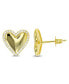 Heart Stud Earrings in 14K Gold Plated or Sterling Silver