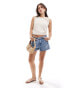 ASOS DESIGN knitted tank top with crochet flower detail in white weiß, S - EU 36-38 - фото #3