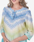 Petite Hyannisport Tie Dye Chevron Tunic