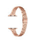 Rainey Skinny Rose Gold Plated Stainless Steel Alloy Link Band for Apple Watch, 38mm-40mm