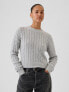 Фото #1 товара Cable-Knit Cropped Sweater