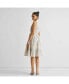 ფოტო #3 პროდუქტის Women's Embroidered Drawstring Gathered Dress