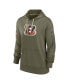 Women's Olive Cincinnati Bengals 2022 Salute To Service Performance Pullover Hoodie Зеленый, S - фото #3