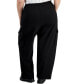 Фото #2 товара Trendy Plus Size Knit Cargo Trousers, Created for Macy's