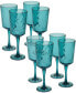 Фото #1 товара Teal Diamond Acrylic 8-Pc. All-Purpose Goblet Set