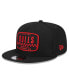 Фото #3 товара Men's Black Chicago Bulls 2024 NBA All-Star Game Rally Drive Finish Line Patch 9FIFTY Snapback Hat