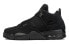 Фото #1 товара Jordan Air Jordan 4 黑猫 中帮 复古篮球鞋 男款 黑色 2020年版 / Кроссовки Nike Air Jordan 4 Retro Black Cat (2020) (Черный)