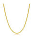 Фото #3 товара Diamond cut Franco Chain 2.5mm Sterling Silver or Gold Plated Over Sterling Silver 20" Necklace