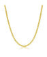 Diamond cut Franco Chain 2.5mm Sterling Silver or Gold Plated Over Sterling Silver 20" Necklace