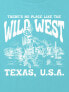 Фото #2 товара Kids Wild West Texas Graphic Boxy Crop Tee