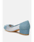 ფოტო #3 პროდუქტის Tudum Rhinestone Detail Denim Ballerinas