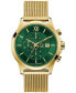 Gc Executive Men's Swiss Gold-Tone Stainless Steel Bracelet Watch 44mm