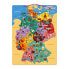 JANOD Magnetic German Map Educational Toy