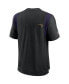 Фото #2 товара Men's Black Minnesota Vikings Sideline Player Uv Performance T-shirt