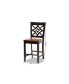 Фото #4 товара Nicolette Modern and Contemporary Wood Counter Stool Set, 2 Piece