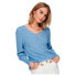 ONLY Atia Cuff V Neck Sweater