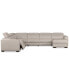 Фото #18 товара Nevio 157" 6-Pc. Fabric Sectional Sofa with Chaise, Created for Macy's