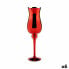 Candleholder Crystal Red 13,5 x 4,5 x 13,5 cm (6 Units)