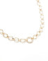 SVNX chunky circle chain necklace in gold