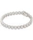 ფოტო #1 პროდუქტის Gold-Tone Cubic Zirconia Heart Tennis Bracelet