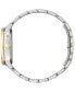 ფოტო #2 პროდუქტის Women's Eco-Drive Calendrier Diamond Accent Two-Tone Stainless Steel Bracelet Watch 37mm