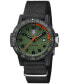 ფოტო #1 პროდუქტის Men's Swiss Leatherback Sea Turtle Giant Dive Black NATO Strap Watch 44mm