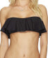 Фото #1 товара LSpace Womens 188431 Lynn Tube Ruffle Bikini Top Swimwear Black Size L