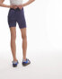 Фото #4 товара Topshop skinny rib legging short in blue