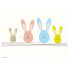 Фото #1 товара Салфетки для стола с пасхальными зайцами II (набор из 12 шт) от tischsetmacher