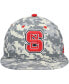 Фото #3 товара Men's Camo NC State Wolfpack Gray Undervisor On-Field Baseball Fitted Hat
